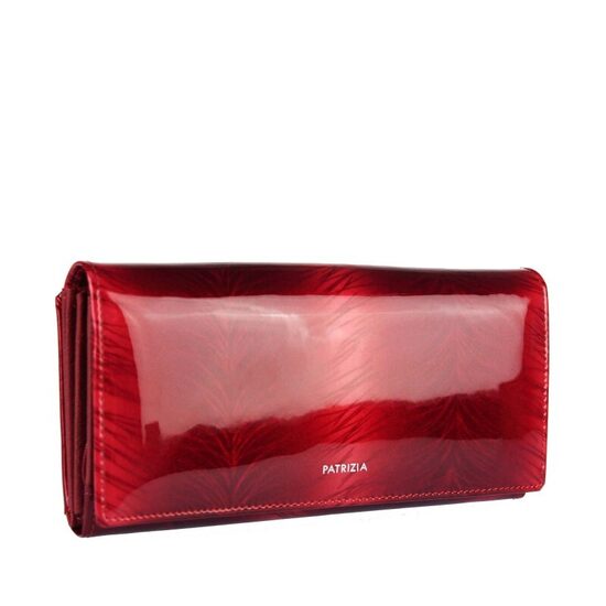 Patrizia Piu sieviešu sarkans dabīgās ādas maks